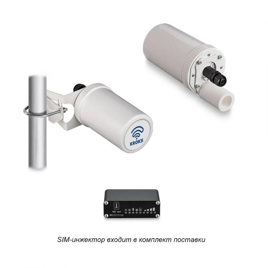 Router with LTE cat.4 modem and SIM-injector support Kroks Rt-Pot RSIM DS mQ-EC