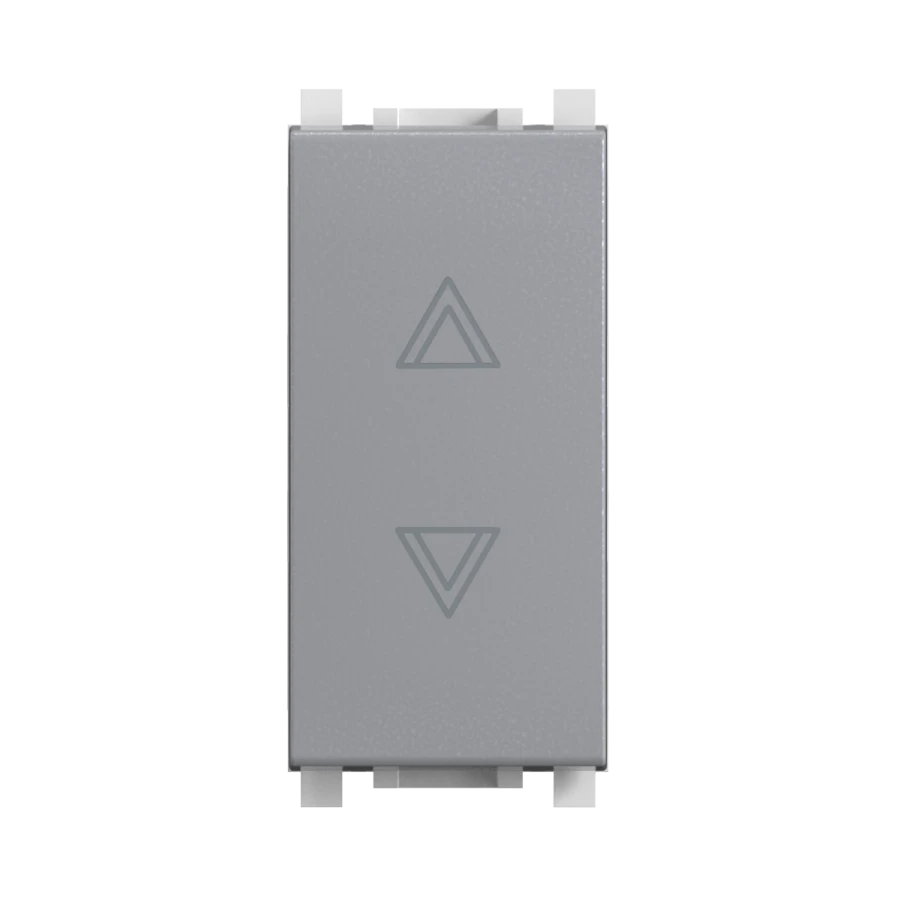 CADUCEUS ALING Experience Flush-mounted switch for roller blinds, 10A, 250V~, 1M, silver, art. no. 72118.0. 72118.S