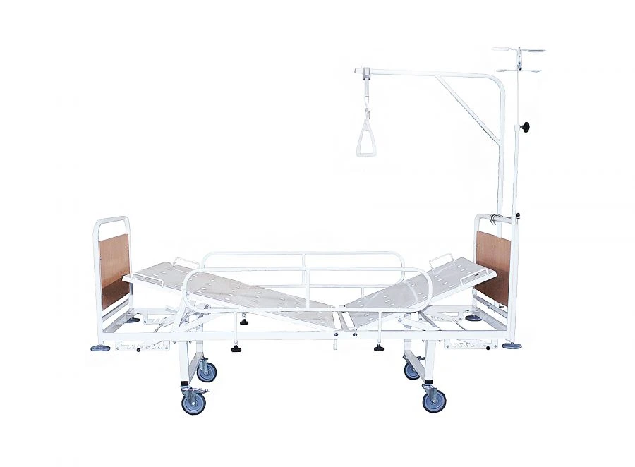 Medical functional bed "Oka-Medik" two-sectional with mechanical regulation of angles of inclination of sections KMF2-01