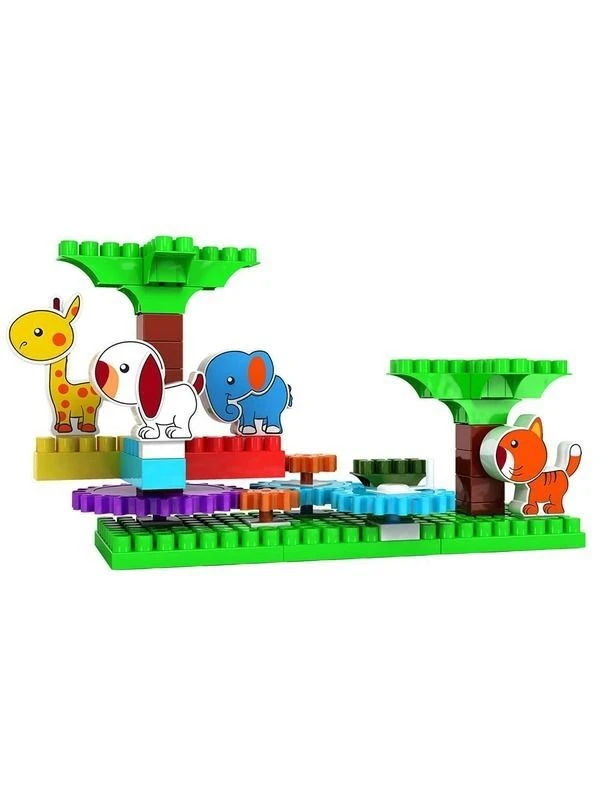 Bauer "Zooblox" children's educational construction set "Merry Carousel" 44 pieces in a box, article 586