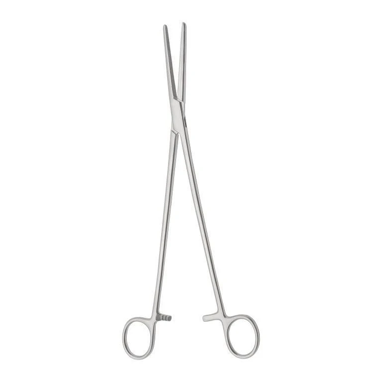 ??-01-289-27 Toothed hemostatic clamp, straight, 270 mm