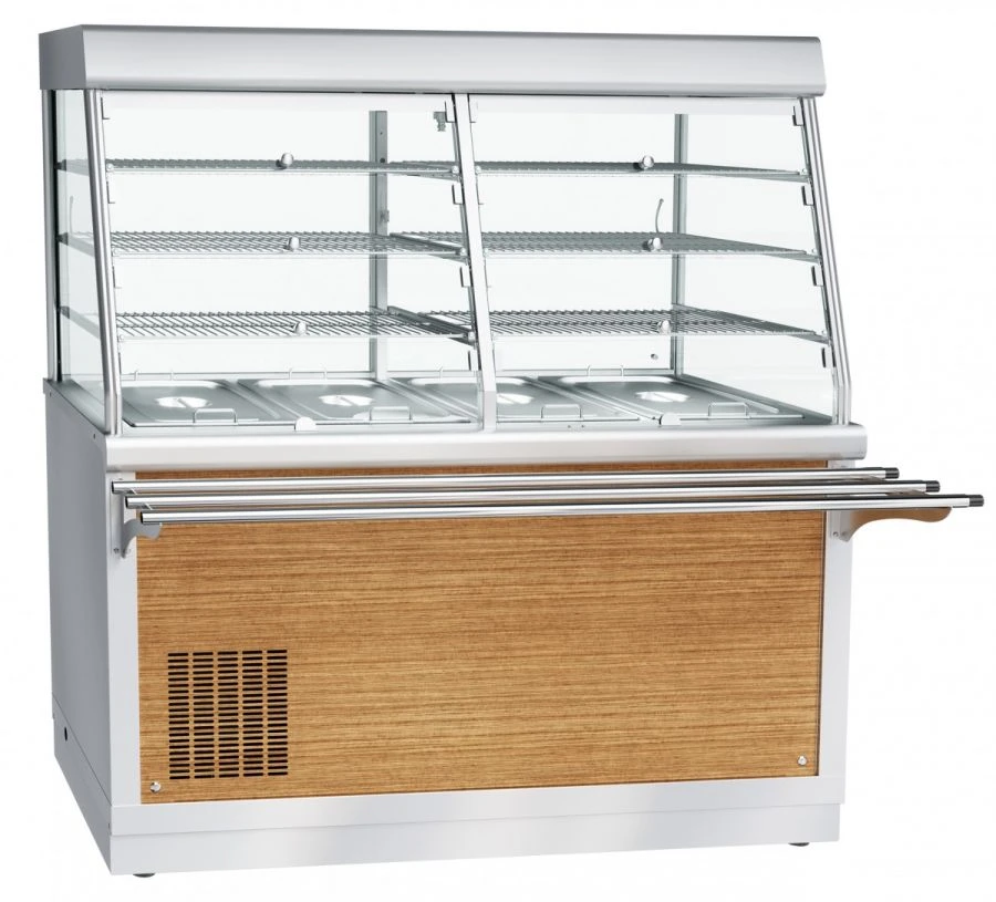 Refrigerated high-temperature display counter with neutral cabinet ???(?)-70?-?-01-?? (kashir.)