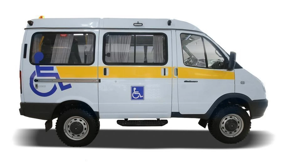 Specialised motor vehicle for transportation of exclusively disabled persons, type 38406A, modification 384051, category M2, M2G
