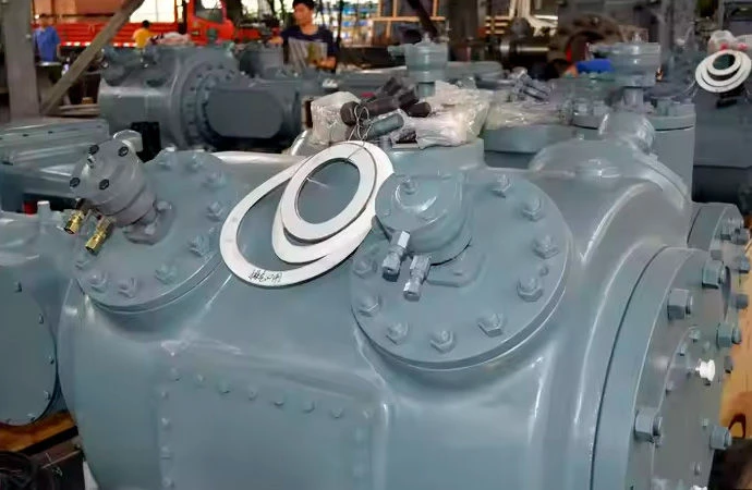 Compressor reciprocating air and gas compressor units on W-shaped bases