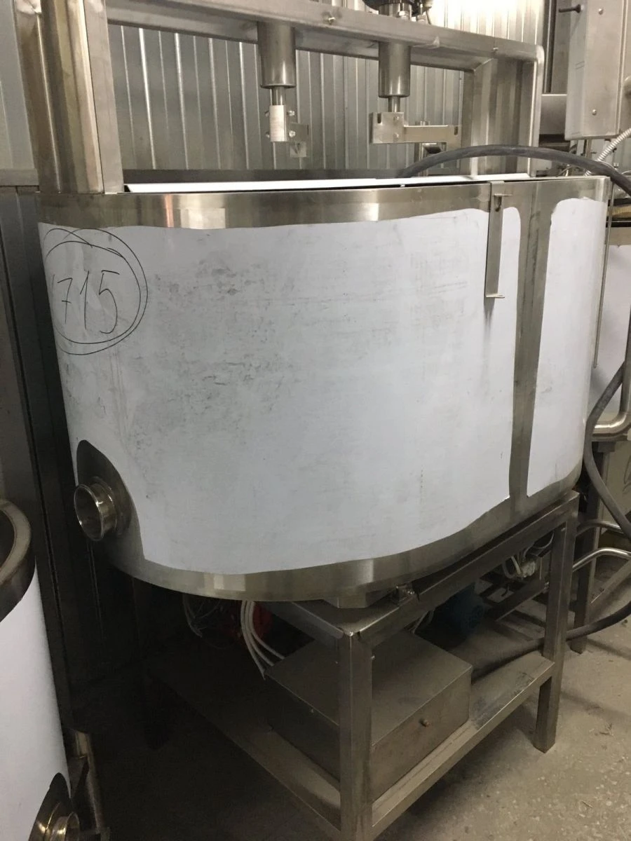 SOAEM 300 litre cheese maker with electric heating and panel jacketing