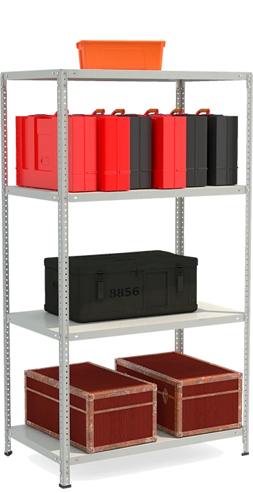 Metal shelf reinforced shelving unit model STF Shelf 1064-1.8