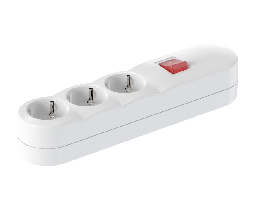 CADUCEUS ALING Connecting products Extension strip 3x16A 3,6kW, 250V~, white, art. 4403.0