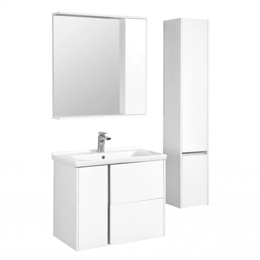 Cabinet - column Aquaton Stone left white 1A228403SX01L1.A228.4.03S.X01.L