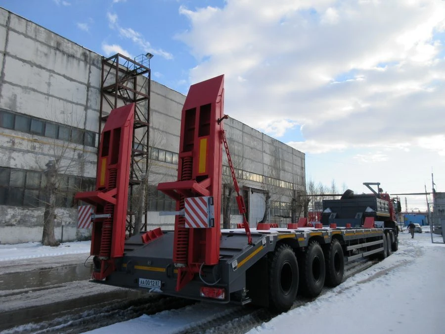 Semitrailer SAV 931822 (suspension: spring), with mechanical ladders