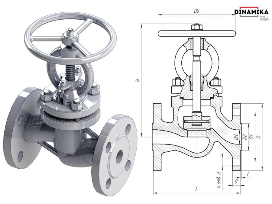 Steel shut-off valves DN 10 - 200, PN 1,6 - 16,0 MPa