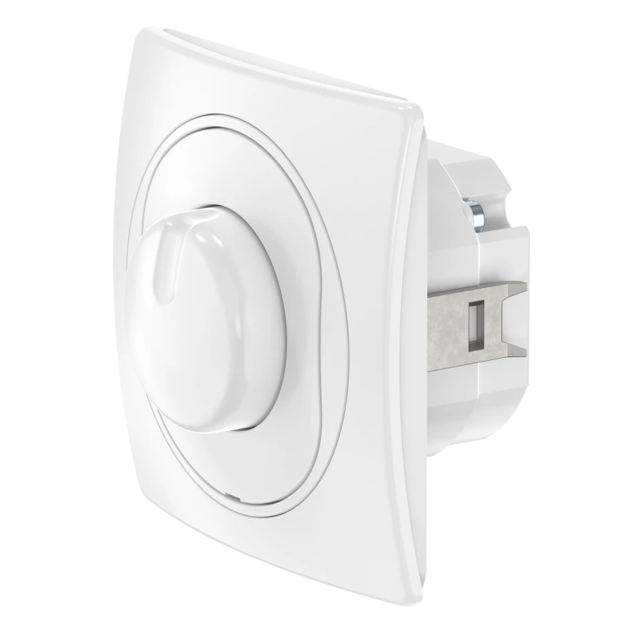 CADUCEUS ALING EON Flush mount dimmer switch LED 1-100W, universal, white, art. no. E6175.00