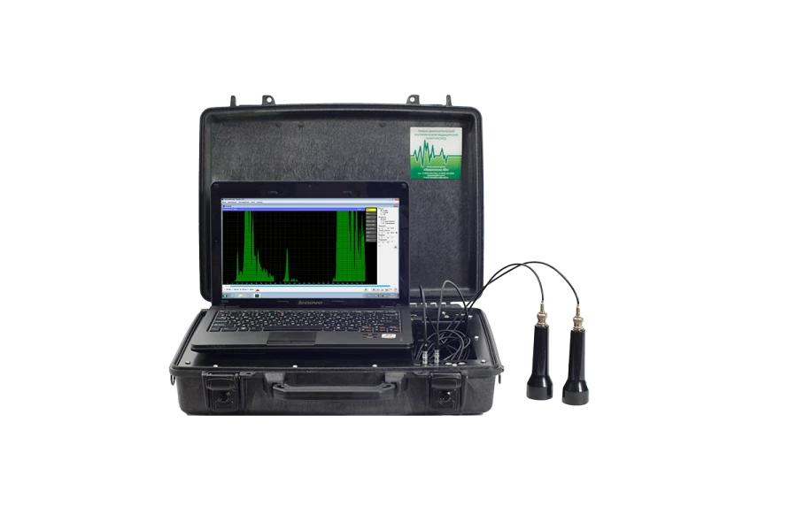 Echoencephalograph two-channel computerised echoencephalograph "Complexmed" version 3.2 portable in a case.