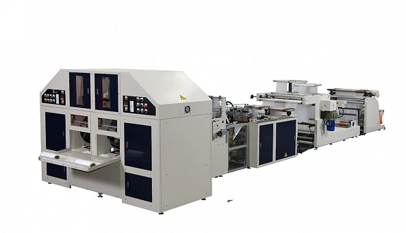 Machine for production of polyethylene film bags
