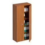 Closed wooden cupboard for documents