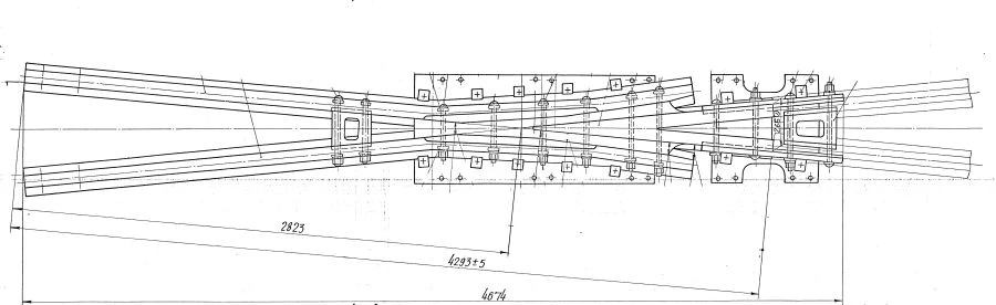 Cross member of the R65 type R65 type 2/11 switches (SP559)