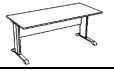 Metal-framed tables "Style B" series
