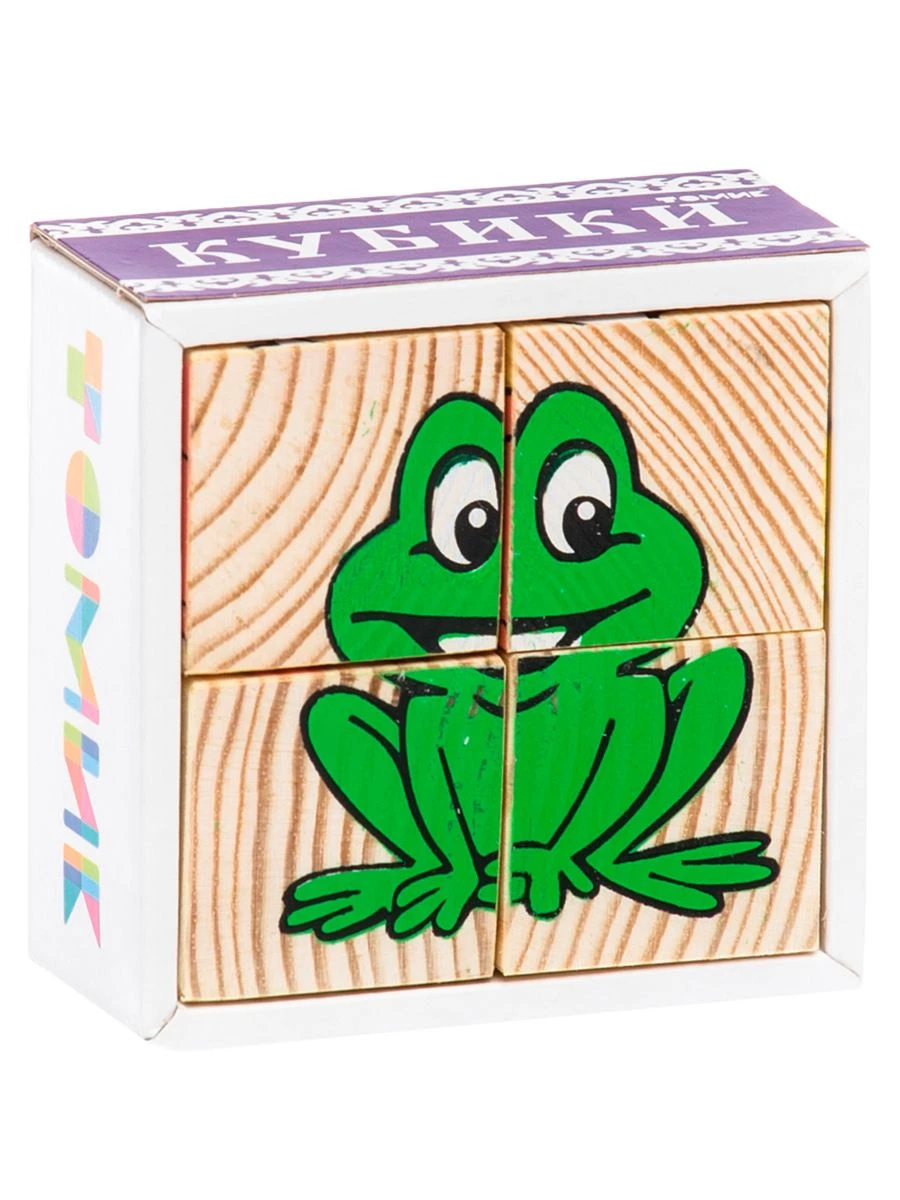 Animal Pattern Cubes (4 pieces) Item No. 3333-1