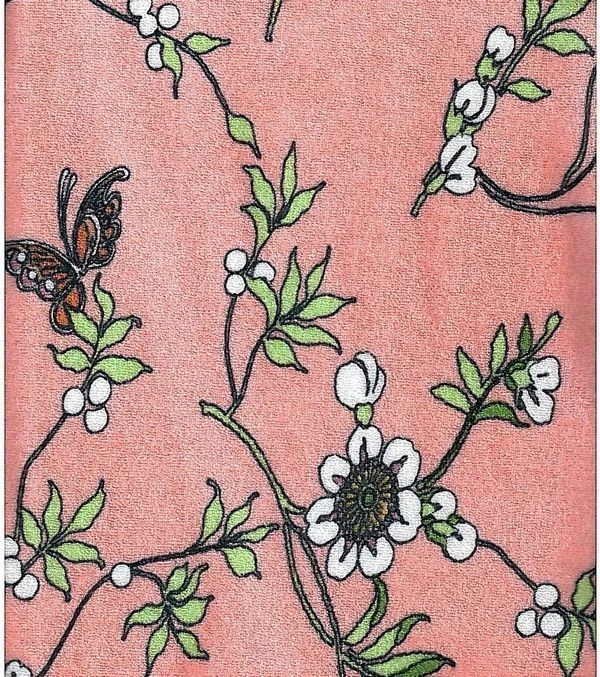 Textile knitted terry terry printed smooth dyed 80 % cotton, 20 % polyester
