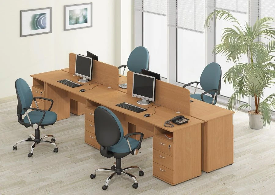 Wooden desks for offices, administrative premises: "ECO" collections
