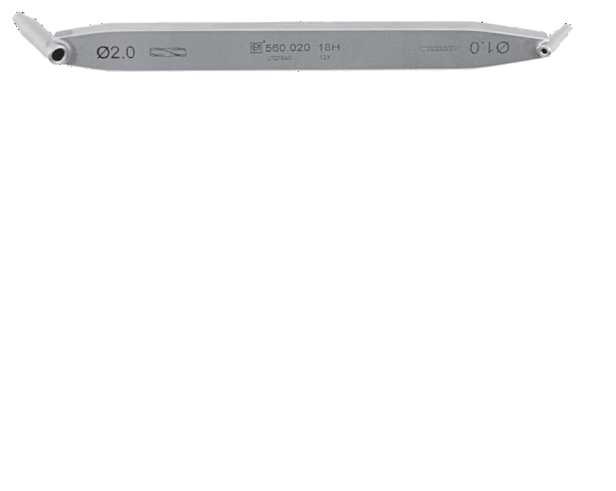 Combination guide 2,0/1,0 mm, article 560.020