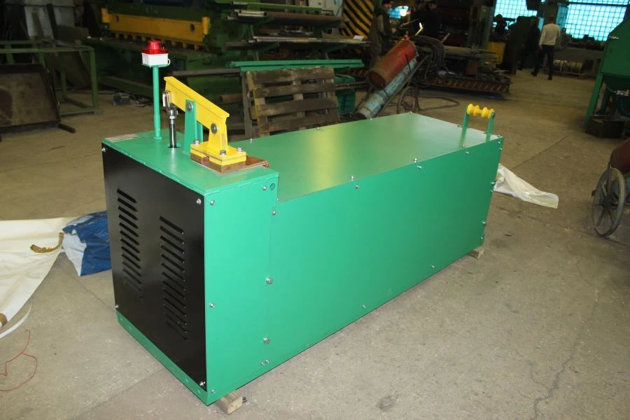 Installation for electrothermal elongation of reinforcement bars SMZh-129.03