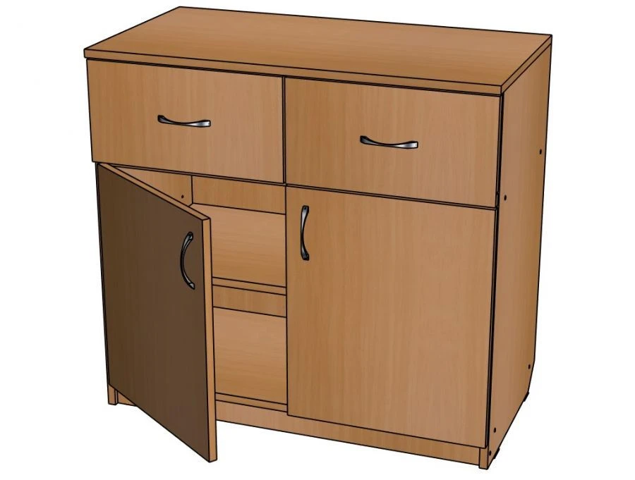 Office cupboard No. 5 with drawers/ T07