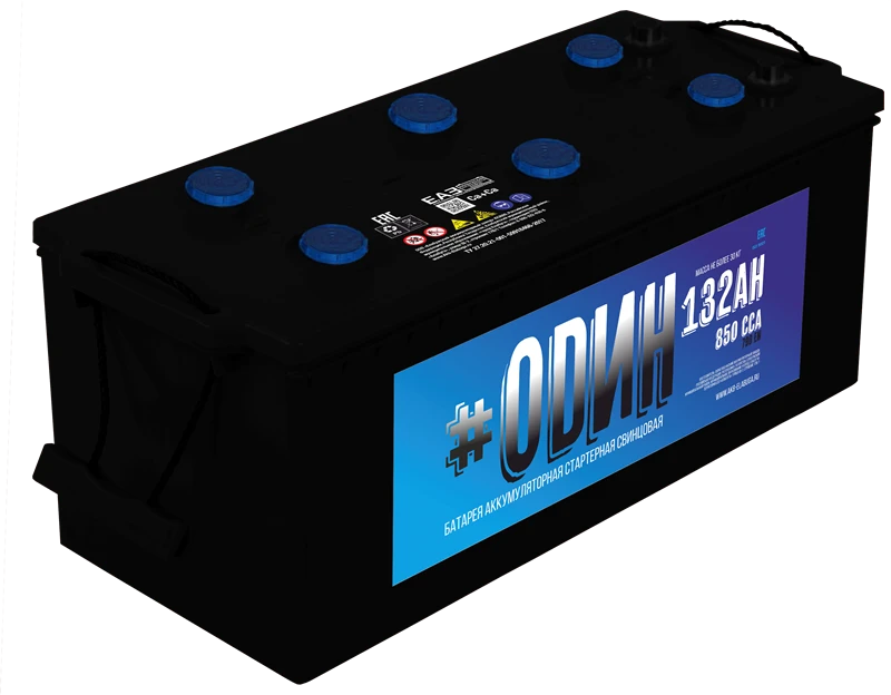 Lead battery for starting piston engines AKB 6ST- 132 "#ODIN"