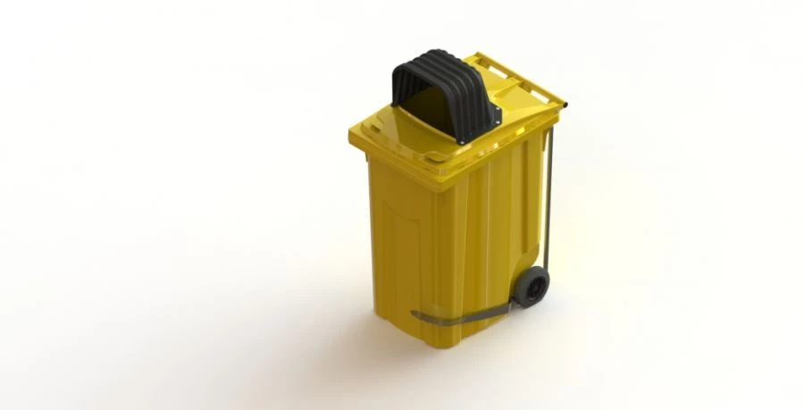 Mobile bin 360l Art.28.C29.H (20.806.20.PE; 21.055.20.PE.T)