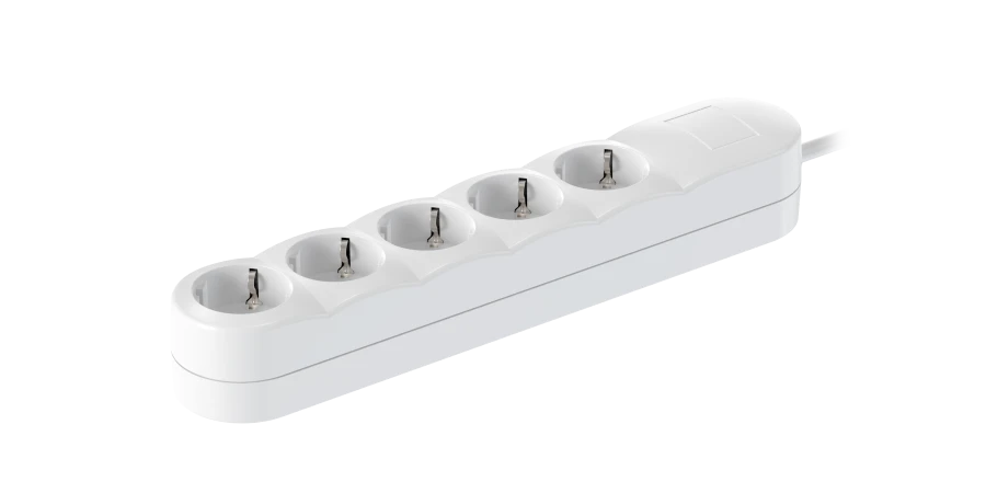 CADUCEUS ALING Connecting products Extension cord 5x16A 3,6kW, 250V~, 3x1,5mm2, 10m, white, art. 4456.0
