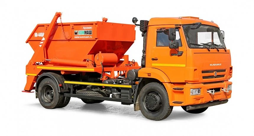 Garbage truck portal KO-440A1, type 53605-E2-01, modifications KO-440-A1, base chassis: KAMAZ-43253-15, ecological class 2