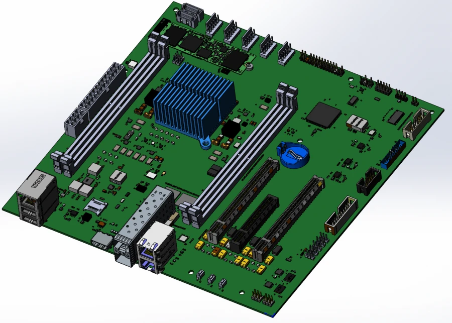 MicroATX motherboard on BE-1000 processor (NIKA.469535.064)