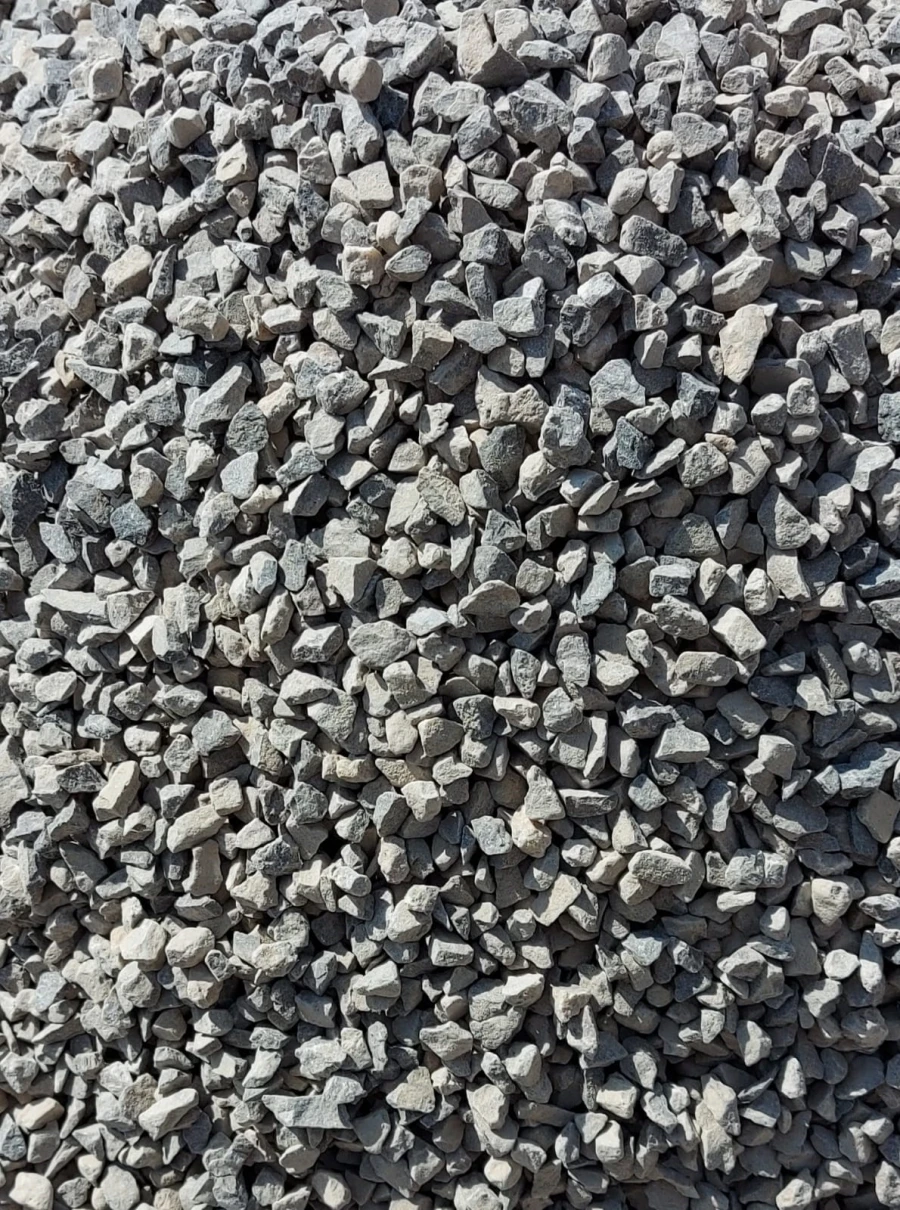 Crushed stone from dense rocks for construction works in fractions from 5 (3) to 10 mm.