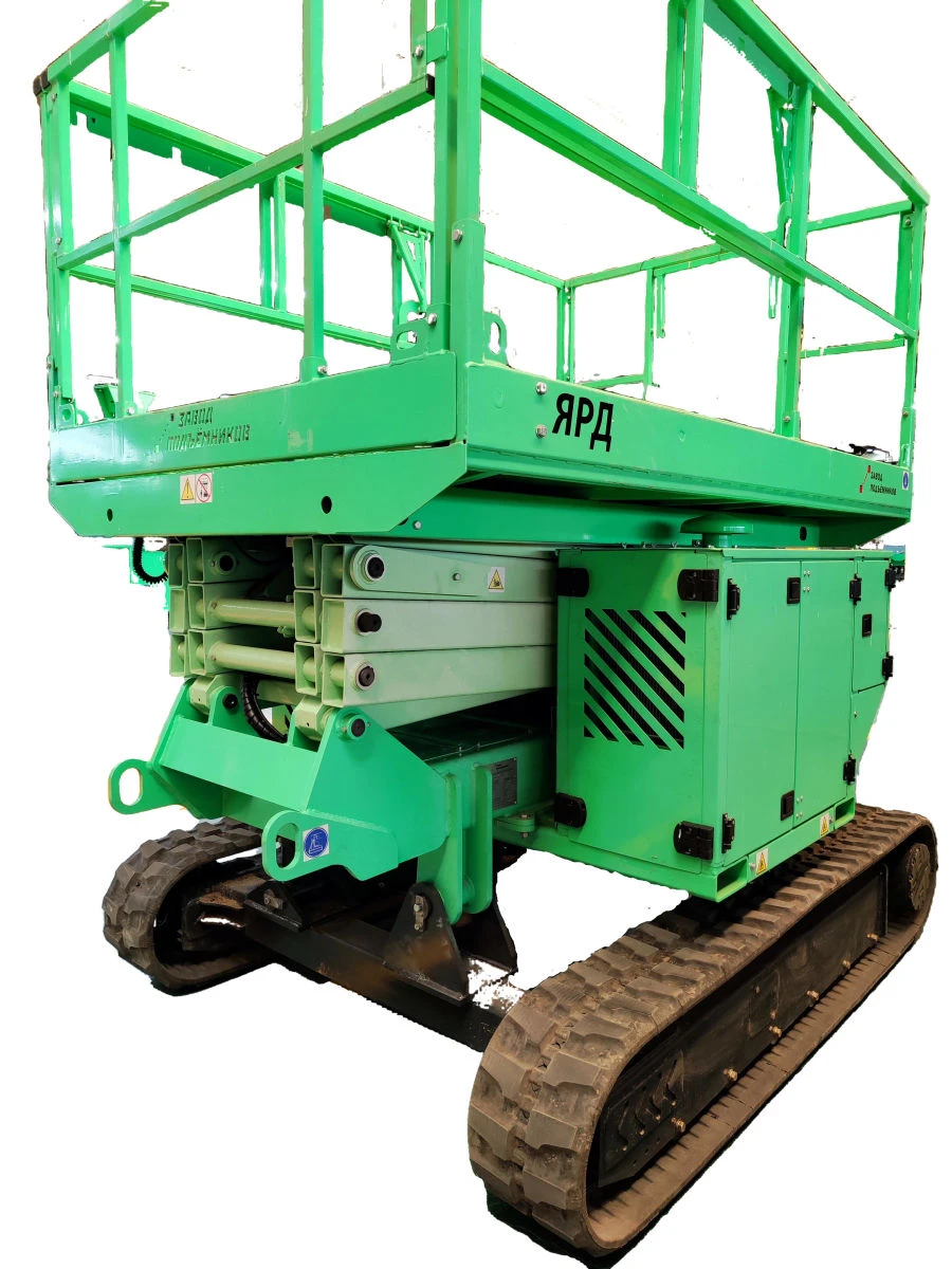 Mobile crawler boom lift with working platform, modifications YARD9-VZ PSP-762.8.5PD9G