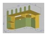 Corner shelving unit left art.S.06.94