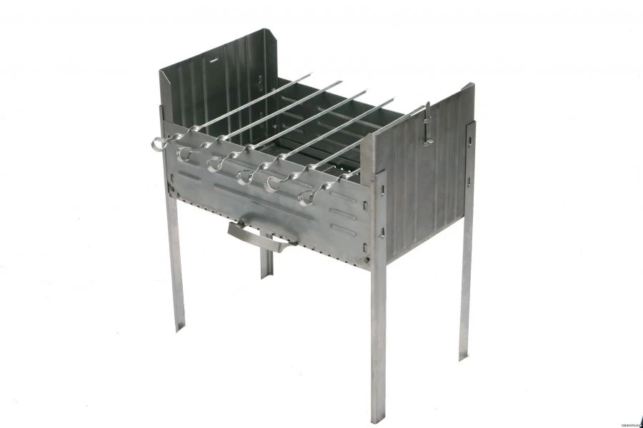 Brazier (of ferrous metals) TM Kukmar?, model "Diplomat" ?2, with skewers