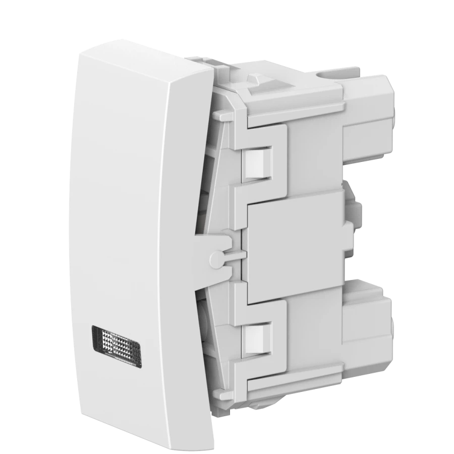 CADUCEUS ALING MODE Flush-mounted switch with indication when switching off 10AX, 250V~, 2M, white, Art. 6752.0