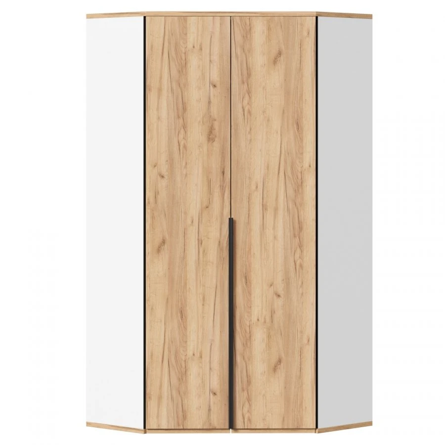Urban LD.528060.000 ?? Corner cupboard 45 export (White/Oak Gold )