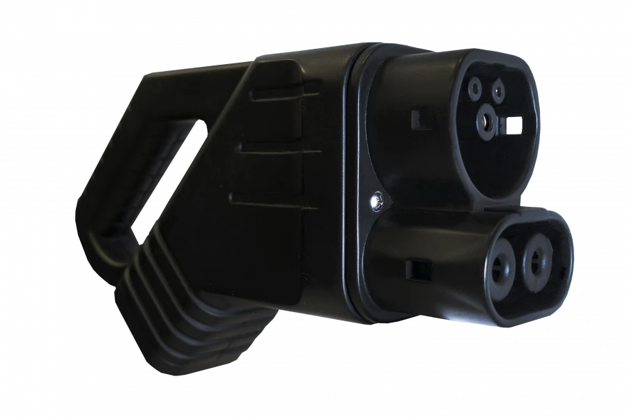Charging cable with connector for charging electric vehicles, "ERVOLT" trade mark CCS COMBO 2