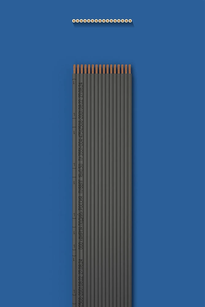 Installation flat wire with two-layer (double) insulation PUUVVVPG 16õ0,50