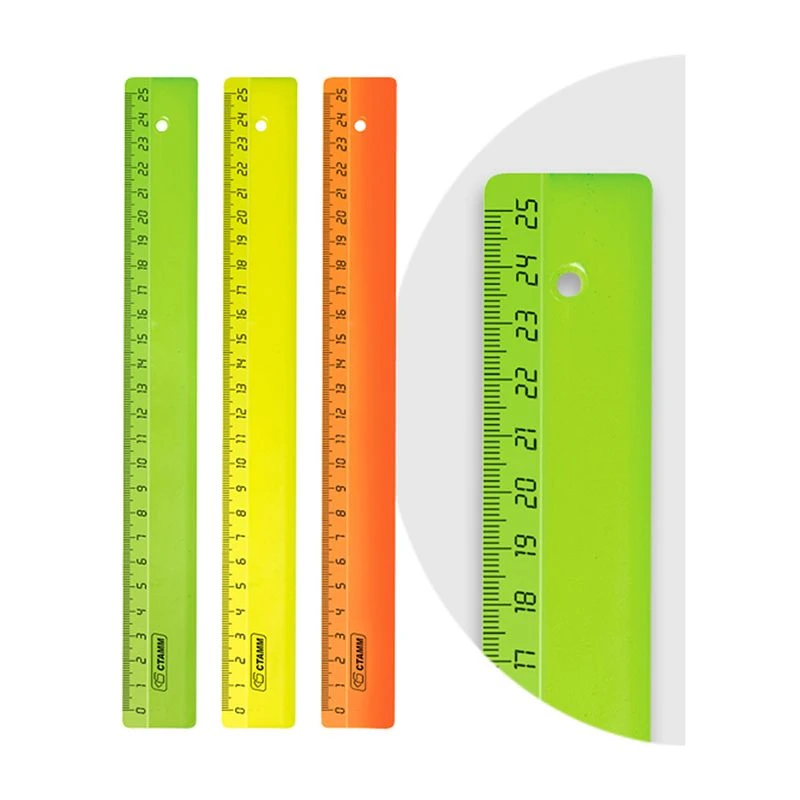 Ruler 25cm STAMM, plastic