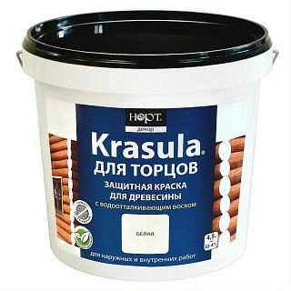 Protective paint for end faces KRASULA (white) bucket 4,5kg