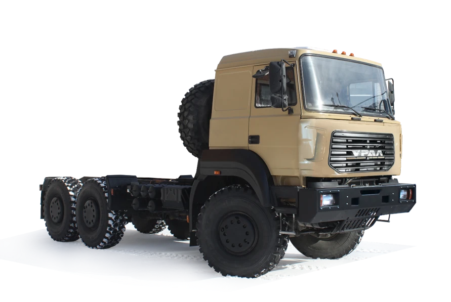 Chassis Ural 63701-1951 (Possible equipment: gearbox ZF 16S2220, 16S1820; clutch: ZF, Hammer; neutraliser: dinex)