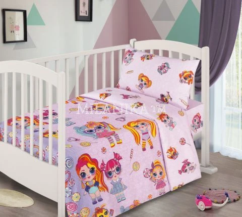 Bed linen for children of nursery, pre-school, school and teenage age groups with trade mark (service mark)