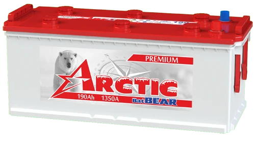 Lead battery for starting piston engines 6ST-190LB "Arctic BatBEAR"
