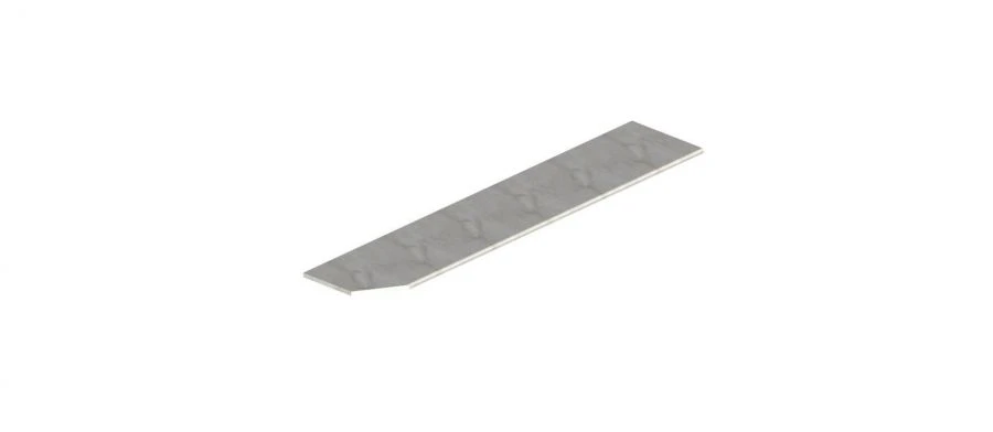 Worktop 3000*600*38 LD.290050.000 left corner cut (Silver Marble )
