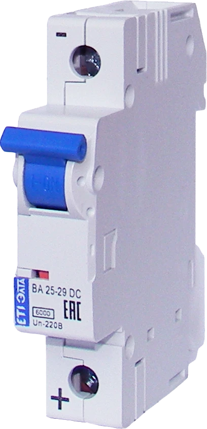 Automatic switches DC "VA25-29 DC" on 1 pole