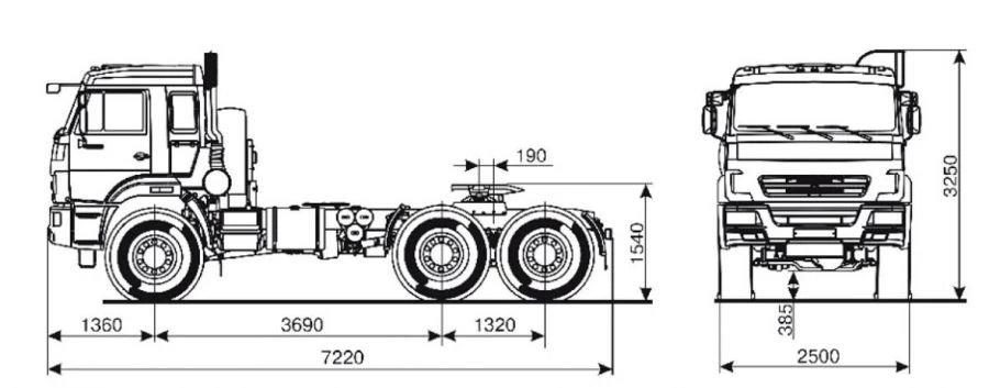 Tractor-tractor truck 4311K3
