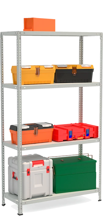 Metal shelf reinforced shelving unit model STF Shelf 1044-1.8