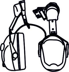 Protective helmet-mounted noise-reducing headphones SOMZ-8 DRIVER ACTIVE, article no. 60808