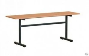 Bench on metal frame